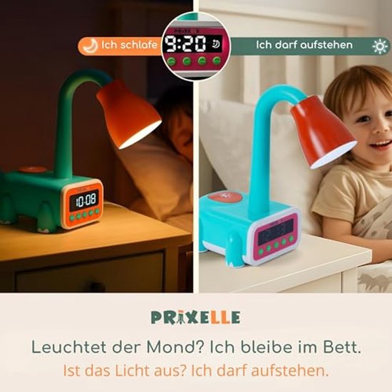 Kronosaur Kinderwekker met Licht en Dinosaurusdesign - Educatieve Wekker voor Kinderen — afbeelding 2