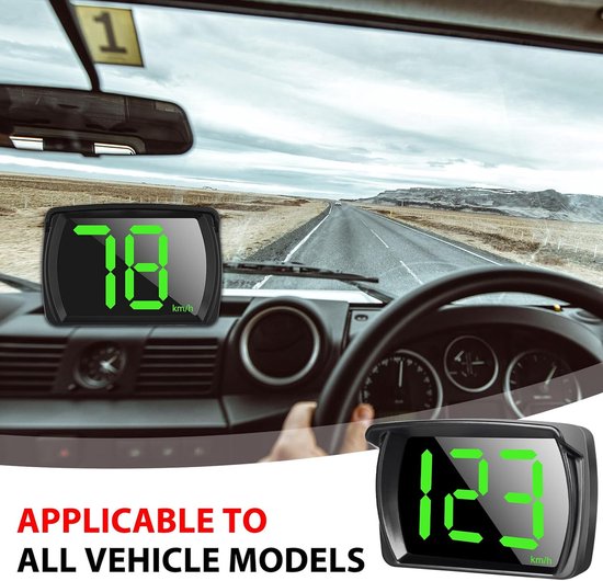 Digitale GPS-snelheidsmeter KMH) - auto accessoires - Gemakkelijk te bekijken-Automatische helderheidsaanpassing - Realtime snelheidsmeter voor auto's - Plug and Play - Geschikt voor diverse voertuigen Universele digitale autosnelheidsmeter — afbeelding 3