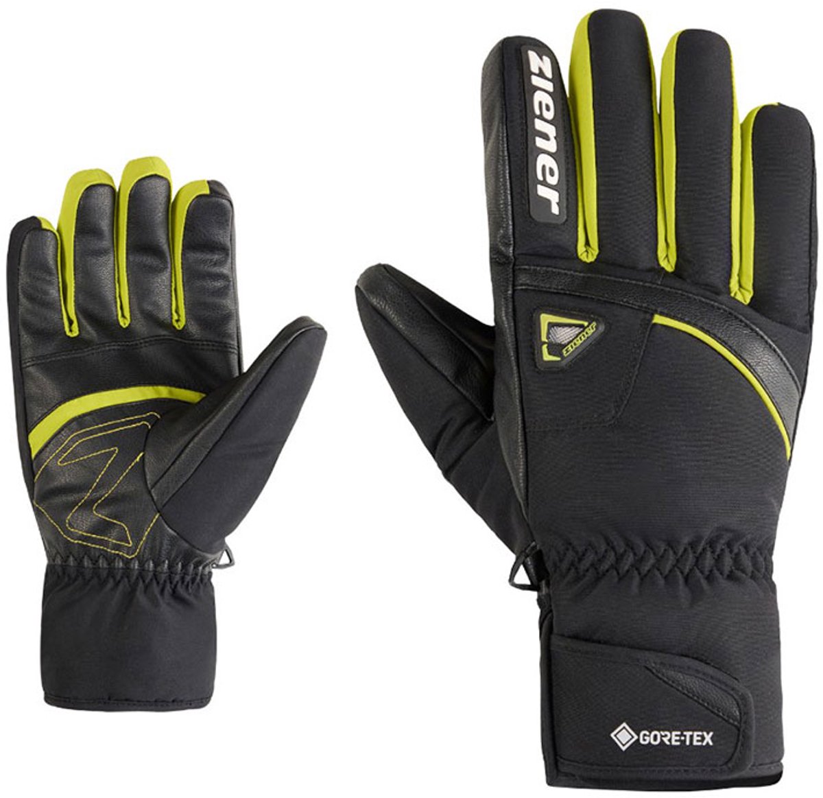 Ziener Galiso-z Gtx+ Gore Plus Warm Gore-tex® Handschoenen Man Zwart
