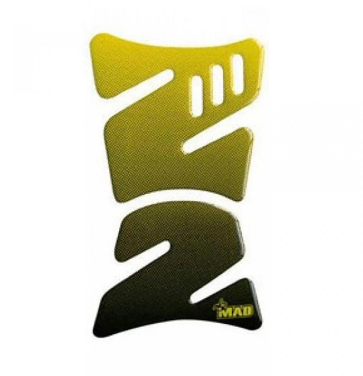 Protection de reservoir adhésive Mad jaune / noir pour moto deux roues Neuf