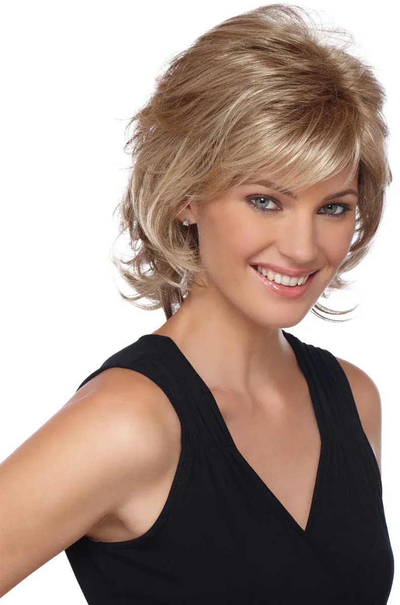 Angela | Pure Stretch Cap® | Synthetische Pruik, Kleur-R6/27H - Kastanjebruin met lichte kastanjebruine accenten