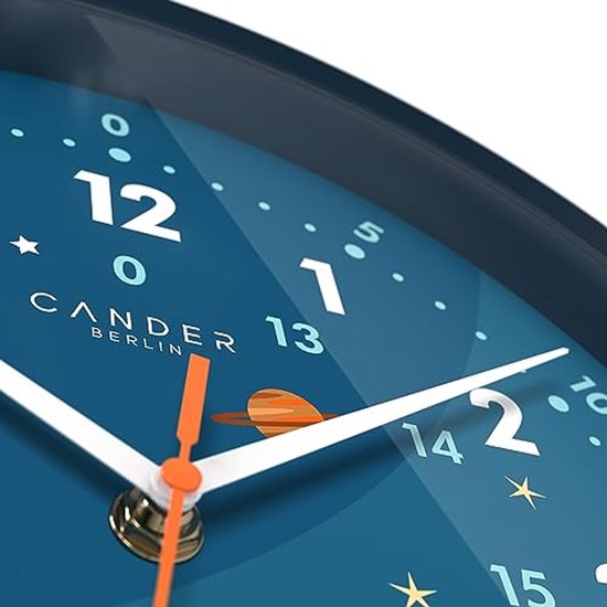 Geruisloze Kinderwandklok 30,5 cm Astronaut voor Kinderen - Ideaal voor Jongens en Meisjes van Thysol — afbeelding 4