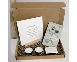 Troost cadeau bij overlijden - Sterkte cadeau - Mooie ster