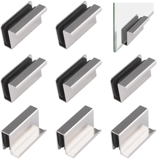 Pastlla 6Pcs 1.6 Glass Finger Edge Pull, Window Display Cabinet Door Pastlla 6Pcs 1.6 Glass Finger Edge Pull, Window Display Cabinet Door