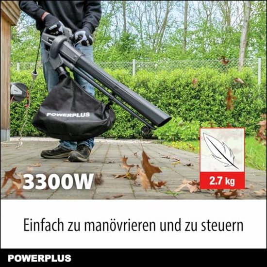 Elektrische Bladblazer 3300 W met Maximaal 270 km/u en Ingebouwde Hakselaar van Merkloos	 — afbeelding 2