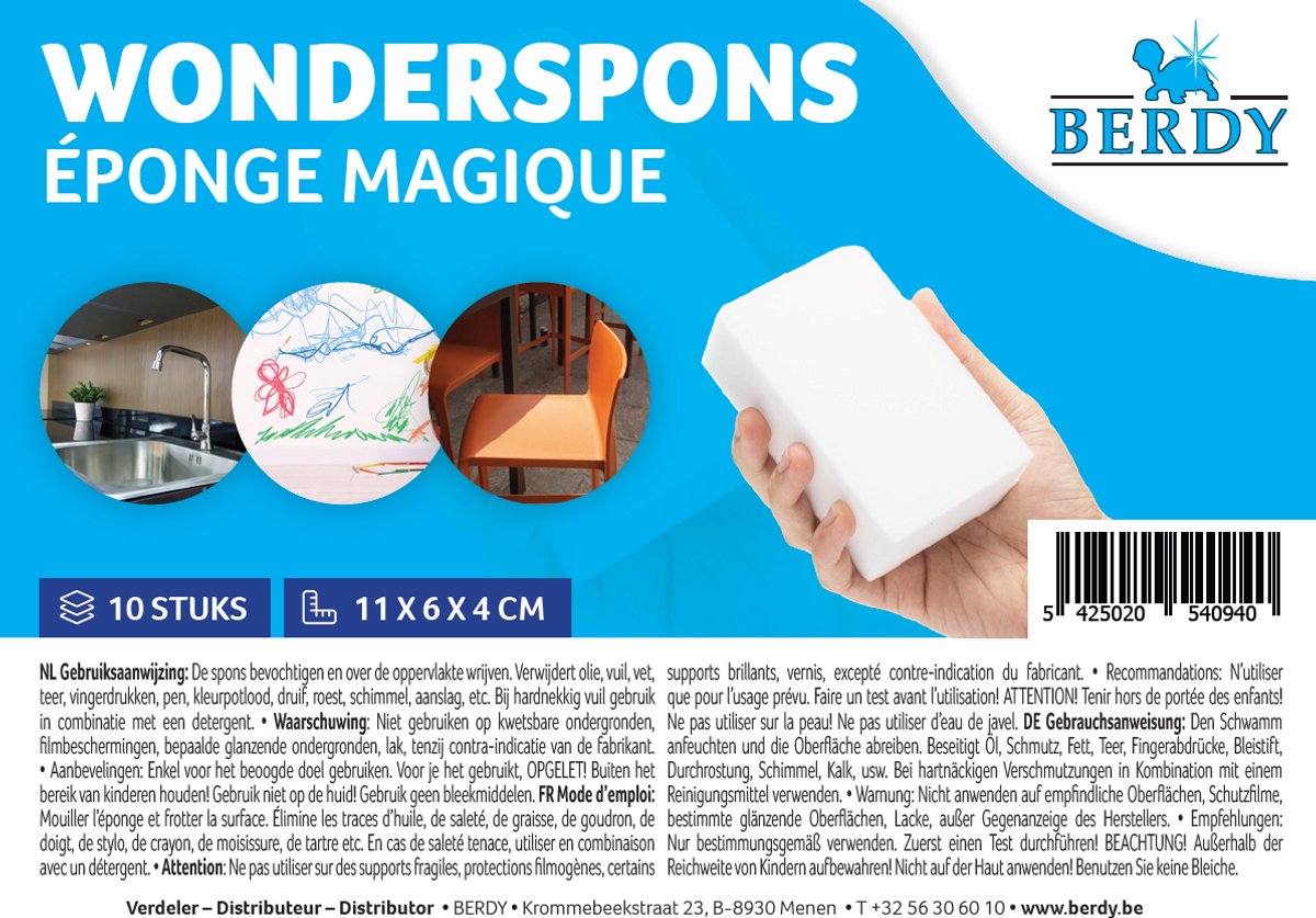 Wonderspons -Berdy - 10Stuks