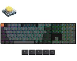 Keychron K5 QMK RGB toetsenbord V2 banana switch