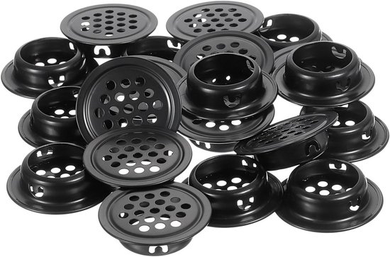 Metalen ventilatierooster rond 200mm wit - MR200 - RAL9016 35017007