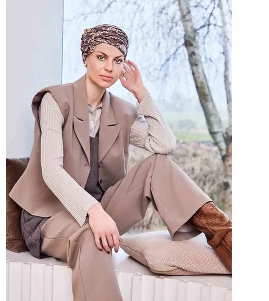 Turban Hoclotus - Lin - Coiffure Christine - Chimio - Alopécie