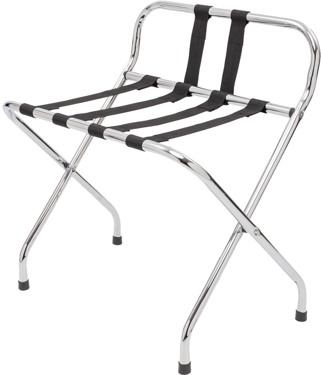 MOOR Bagagerek MARY II met rugleuning, chroom, zilver