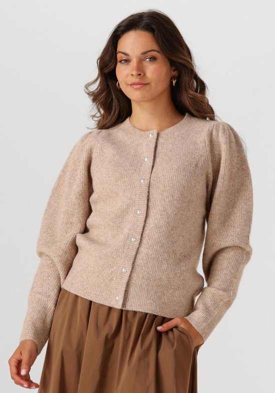 Notre-V Nv-grace Truien & vesten Dames - Sweater - Hoodie - Vest- Beige - Maat S