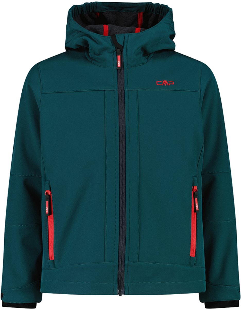 Cmp Fix Hood 3a00094 Softshelljack Blauw 16 Years Kinderen