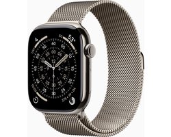 Apple Watch 11 - Wifi + 5G - 46mm - Titanium Case with Natural Milanese Loop - S/M