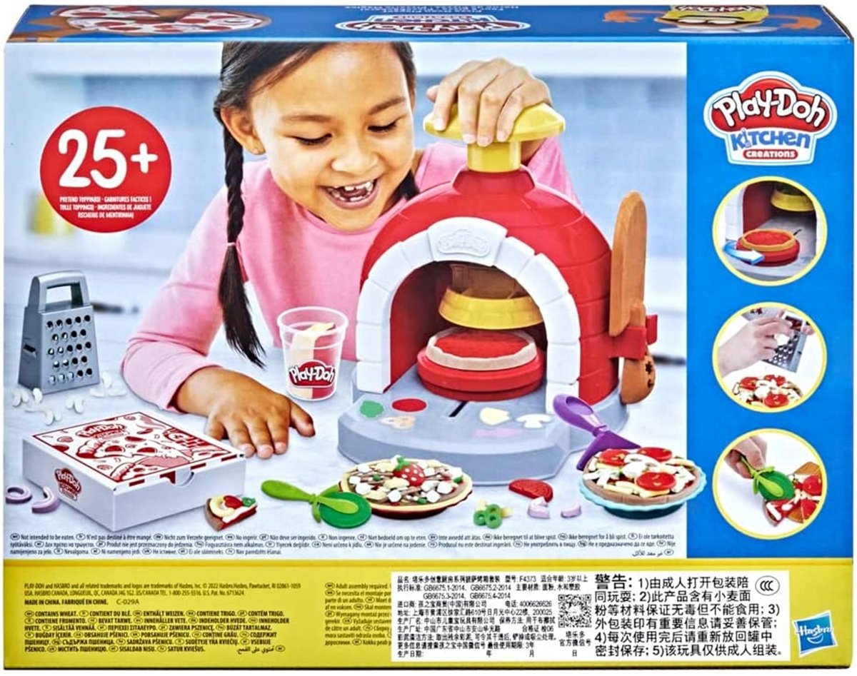 Play-Doh Pizza Oven Speelset - Boetseerklei - Inclusief 6 Play-Doh potjes - Knutselen voor kinderen — afbeelding 8