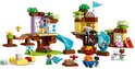 LEGO DUPLO 3in1 Boomhut speelset met twee verschillende bouwmogelijkheden en speelfiguren.