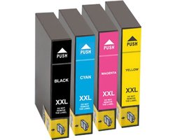 Inktkeuze Epson 18 (T1805) Zwart + alle kleuren Huismerk Inktcartridge - Compatible met Epson Expression Home XP102, XP202, XP205, XP212, XP215, XP225, XP30,…
