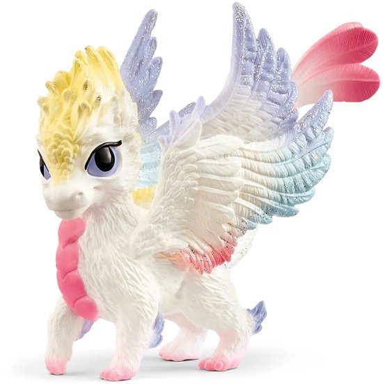 Plastic blauwe speelgoed blauwe draak 15 cm | Fun en Feest
