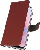 Wallet Case Hoesje voor Huawei Y9 2019 Bruin