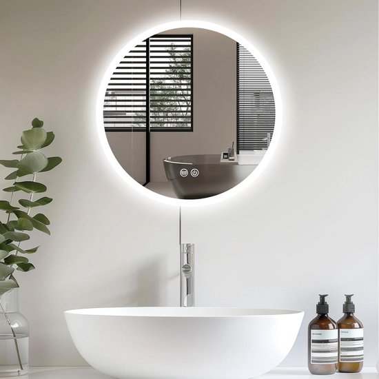 Spiegel Best Design Aldora Rond 100 cm Incl. Verwarming, 3 Kleuren Dimbare LED Verlichting Spiegel Best Design Aldora Rond 100 cm Incl. Verwarming, 3 Kleuren Dimbare LED Verlichting