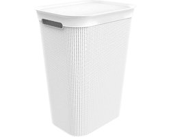 Rotho Wasmand - 50 liter - met afneembaar klapdeksel - wit