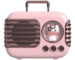 JeiibrZui Mini Bluetooth Speaker - Draadloze Bluetooth-speaker - 5 uur speelduur 400 mAh batterij - 1 stuks - Roze