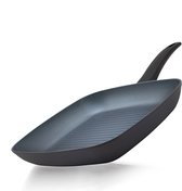 BE Living Grillpan - Ø 28 cm - Koekenpan - Keramisch - Inductie Pan - PFAS Vrij Anti Aanbak - Delight Series