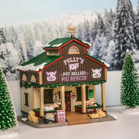 Lemax - Polly's Pot-Bellied Pig Rescue