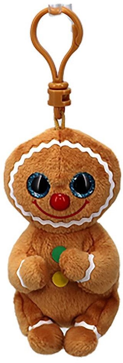 Ty knuffel sleutelhanger Christmas Cookie Gingerbread Beanie Boos.