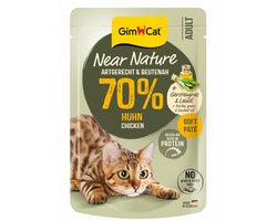16x GimCat Kattenvoer Near Nature Kip 85 gr