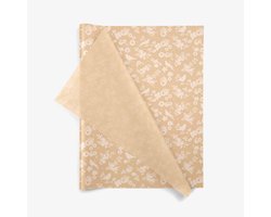 Vloeipapier Backyard Blossoms - 50x75 cm - 17gr - 100 vellen - knutselen - inpakken en beschermen | Zijdepapier - inpakpapier - Natuur - Bloemen