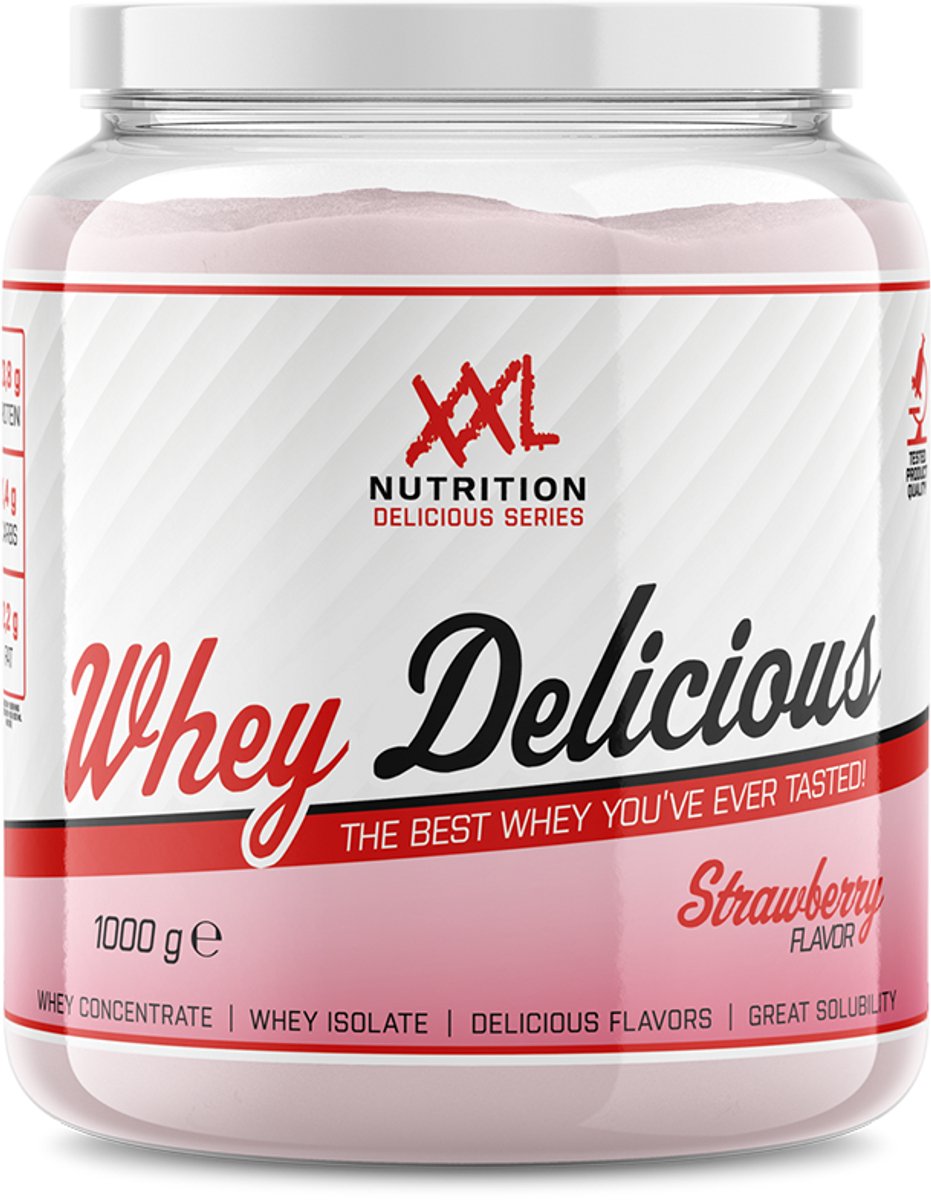 Whey Delicious - Aardbei -1000 gram