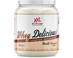 XXL Nutrition - Whey Delicious - 80% Eiwit - Vanille Kaneel - Wei Eiwitpoeder met BCAA & Glutamine, Proteine Poeder, Eiwit shake, Whey Protein - Diverse Smaken - 1000 gram (33 shakes)