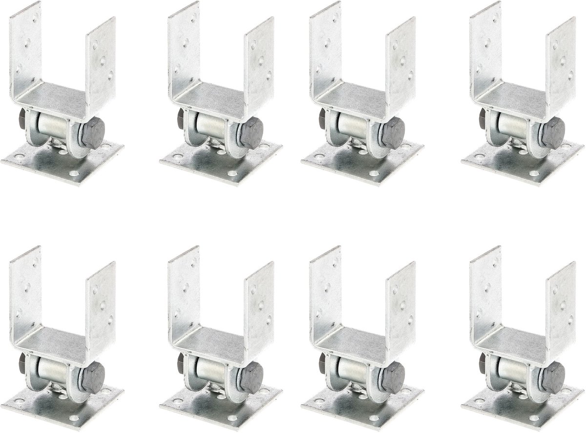 Alberts 8 x paaldrager, beweegbaar bovendeel, voor opschroeven, 91 mm, thermisch verzinkt