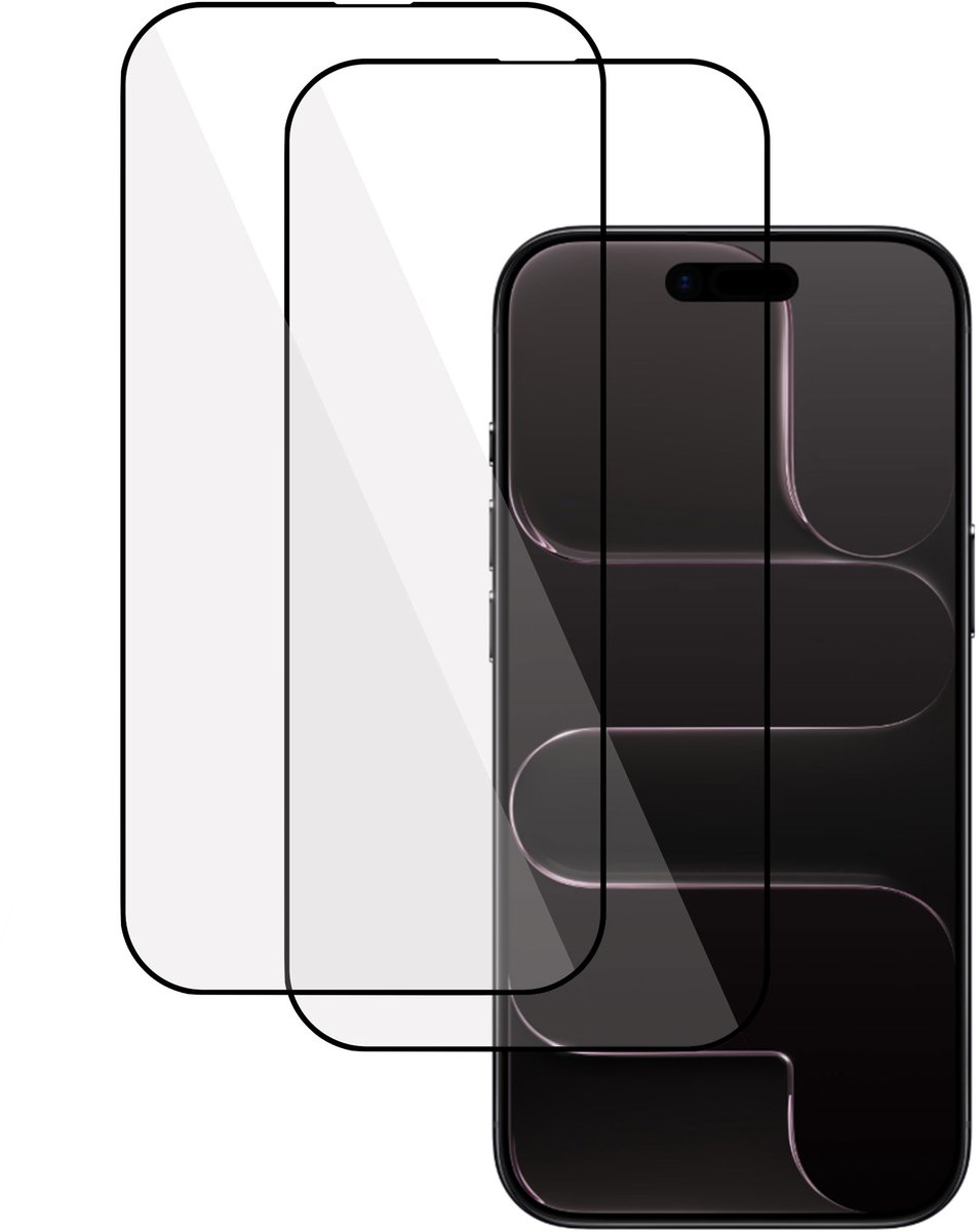 2x TechNow Screenprotector geschikt voor iPhone 17 Air Screenprotector - Full Screen - Rounded - Proteqt+