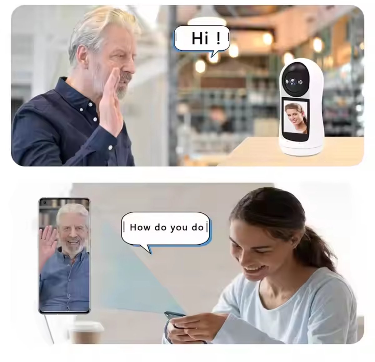 Babyfoon met Camera - Tweeweg Video & Audio - Baby Monitor - Lichaamstracking - WiFi Camera - Beweging Detectie & Alarm - Video oproep - Intercom - Smart 2MP Baby Security Camera - IP Wireless CCTV Surveillance – foto 7