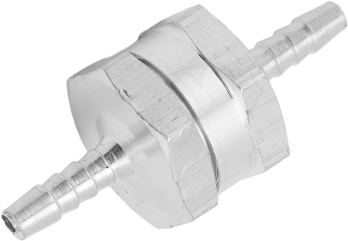 One Way Inline Checkklep Aluminiumlegering 4mm - Voor Brandstof en Water - Strenge Kwaliteitscontrole