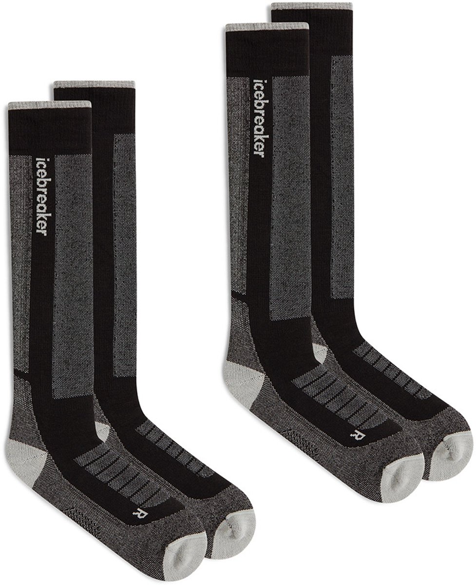 Icebreaker Merino Blend Ski+ Medium Otc Sokken 2 Eenheden 1/2-46 1/2 Man Zwart