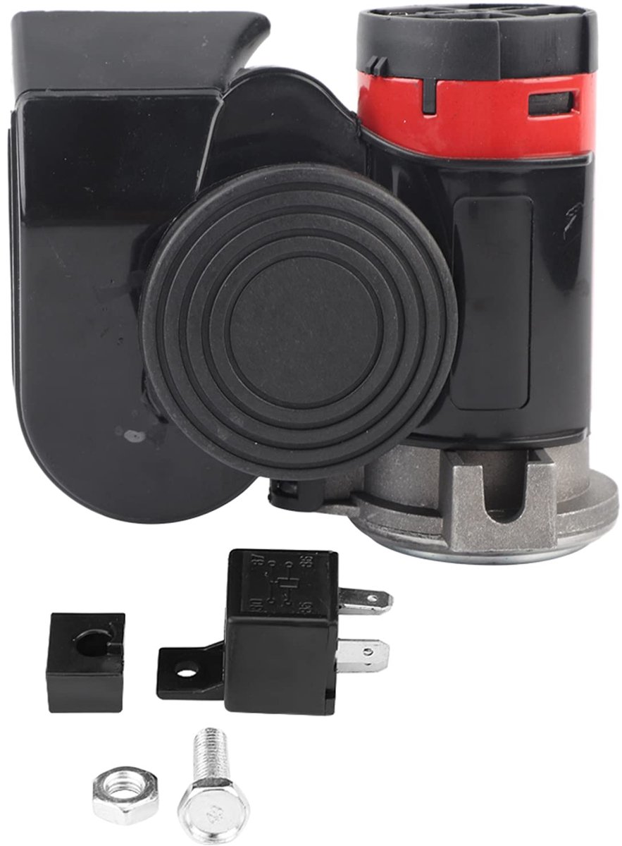 Elektronisch Horn 12V 139DB Dubbel Lufthorn - Ultra Compact voor Motorfiets en Boot