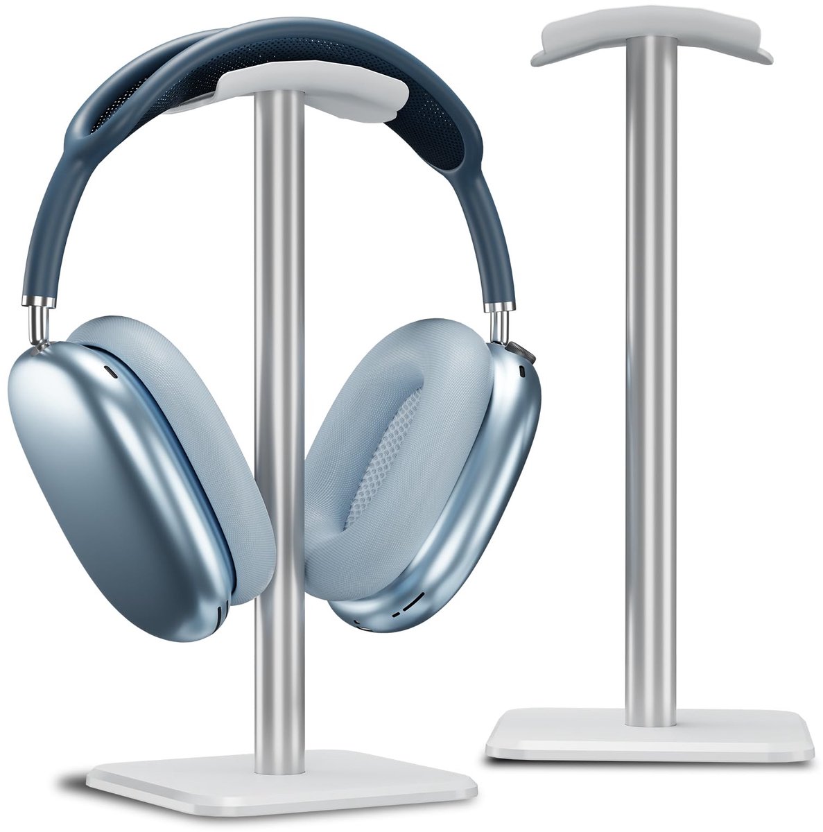 QTTVBTNA - Koptelefoonstandaard Universeel – Aluminium Hoofdtelefoonhouder met Flexibele Hoofdsteun, Gaming Headset Stand voor Alle Koptelefoonmaten
