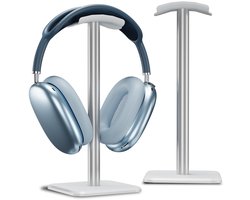 QTTVBTNA - Koptelefoonstandaard Universeel – Aluminium Hoofdtelefoonhouder met Flexibele Hoofdsteun, Gaming Headset Stand voor Alle Koptelefoonmaten