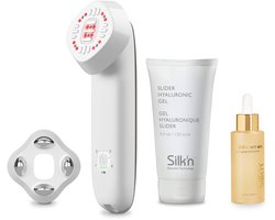 Silk'n Huidverjonging Starter Kit - Promo pack: huidverjoningsapparaat gezicht met Builder serum - Voor strakke huid met minder rimpels - Gezichtsmassage - Anti-aging LED- en infraroodtechnologie - FaceTite Multiplatform