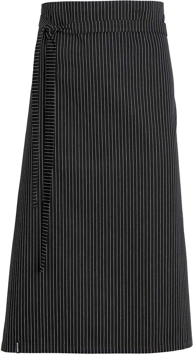 Kentaur Waiter's apron 31040-75 - black/white stripe - UNI