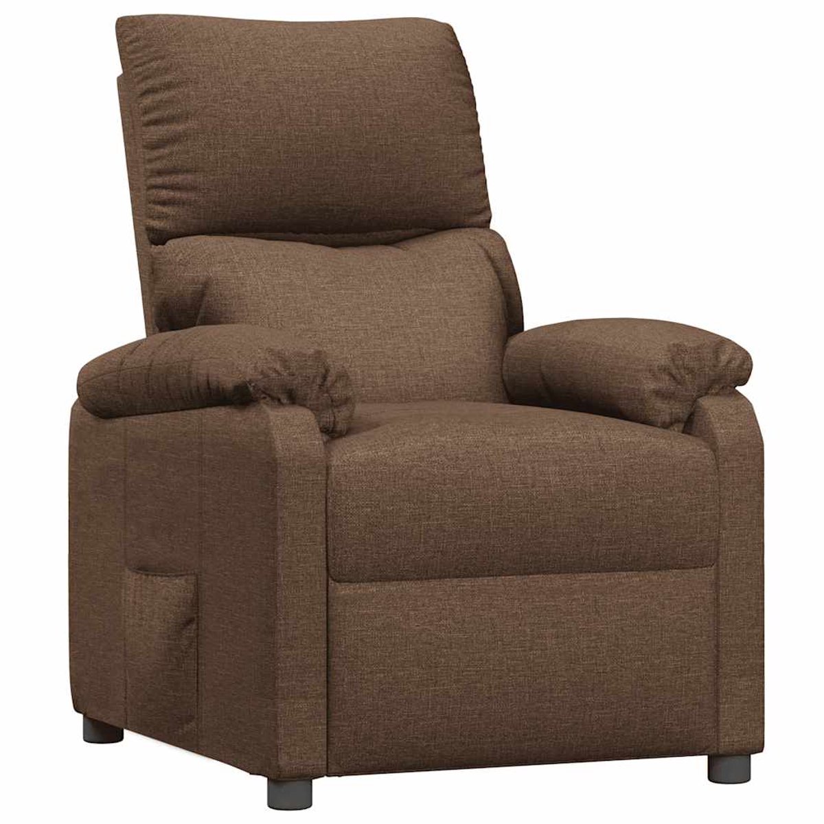 vidaXL Fauteuil - verstelbaar - stof - bruin