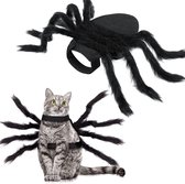 Joya Pets® Verkleedset Huisdier | Spin Kostuum voor Kat of Hond | Halloween Kostuum Dier | Verkleden als Grote Harige Spin | Maat M
