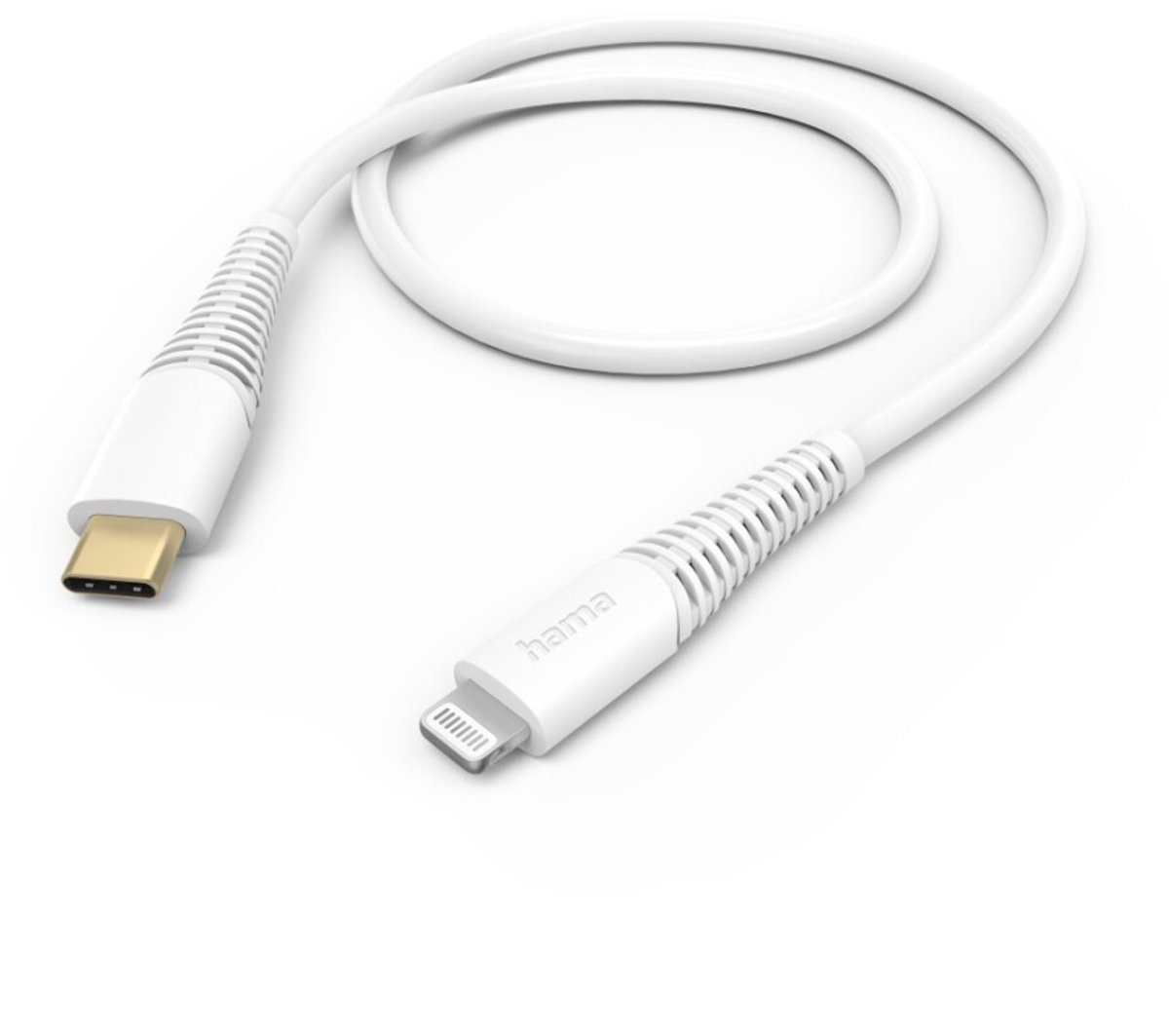 Hama USB-C naar Lightning kabel - USB-C oplaadkabel - Lightning kabel - Korte USB-C oplaadkabel - 1,5 meter - Geschikt voor Smartphone en Tablet - Wit