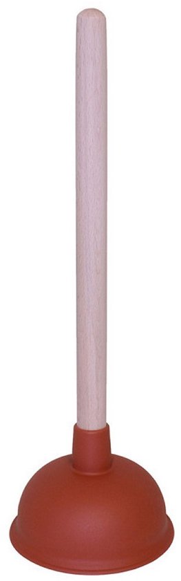 Rubberen Ontstopper met houten steel - Ø13,5 cm