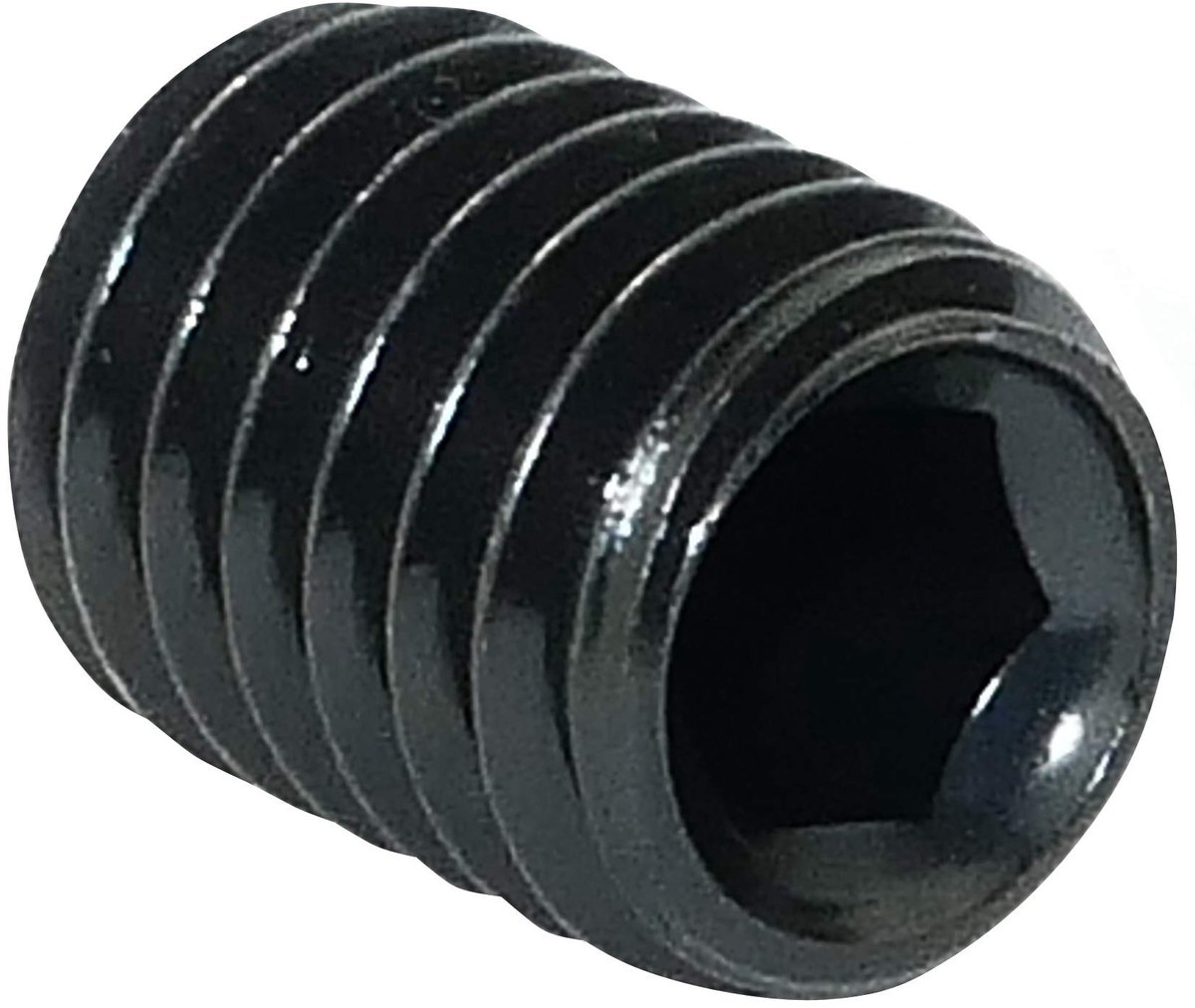 M8x12mm Verstelbare Schroef - 10 Stukken - Zwart Staal - DIN 914 BI - Hexagonaal Hoofd
