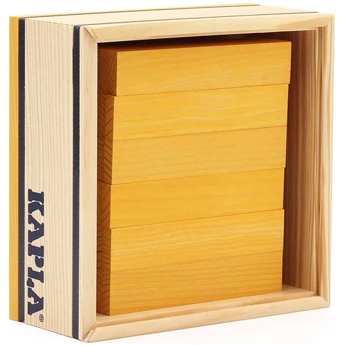 KAPLA - KAPLA Kleur - Constructiespeelgoed - Geel - 40 Plankjes