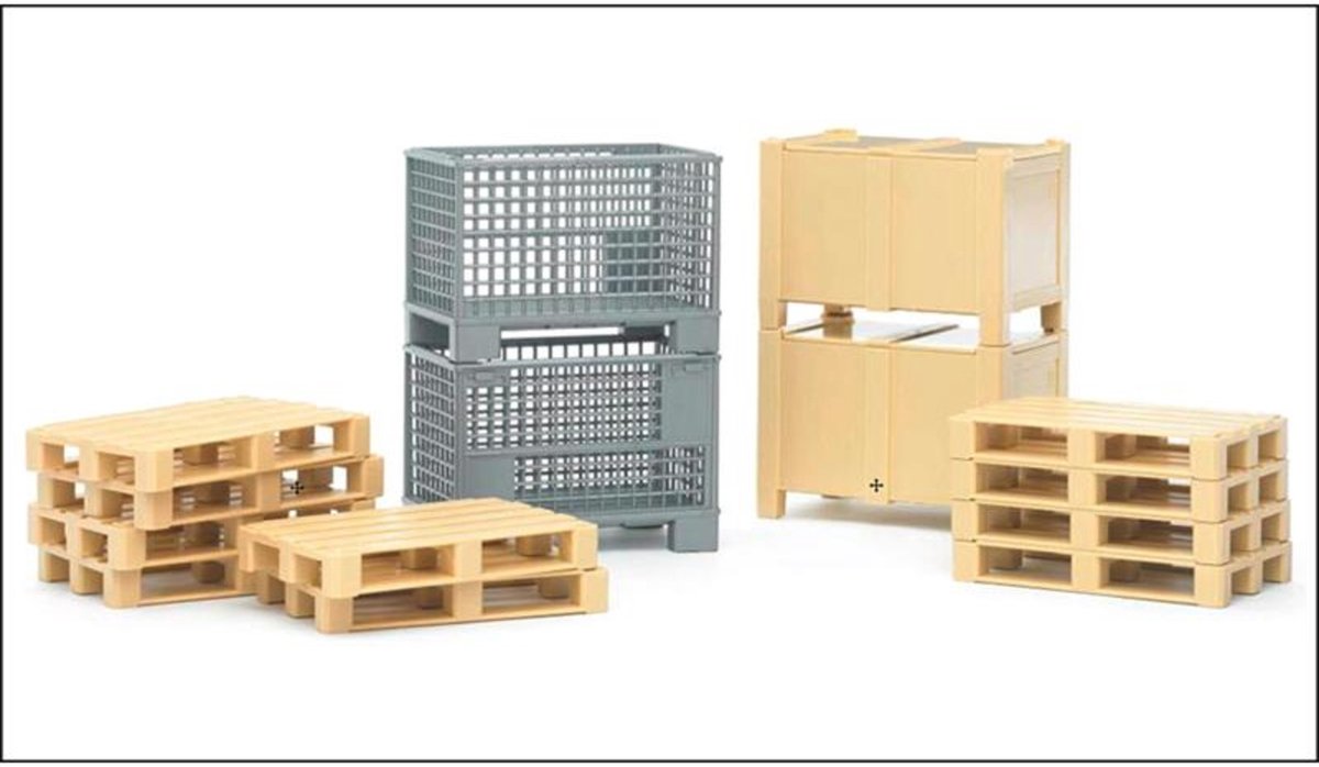 Bruder bworld Logistiek accessoire set: pallets & decoraties thumbnail 6