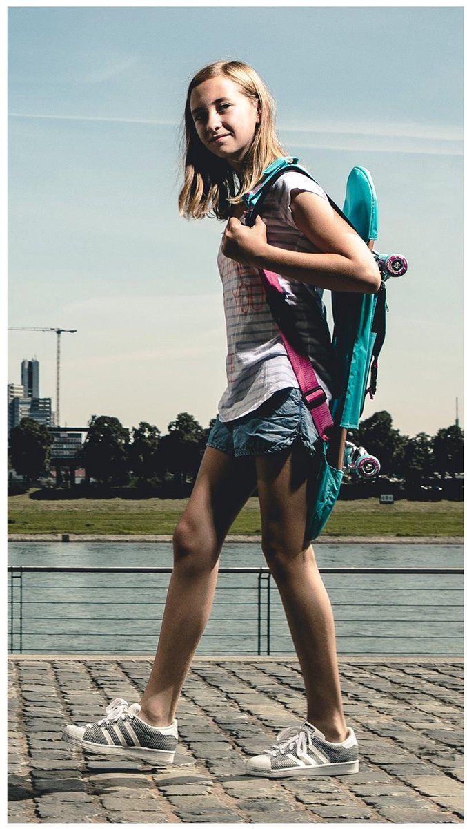 Hudora Skateboard Roze Skate Wonders met Tas